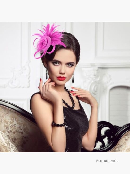 Elegant Derby Fascinator Hats 8pk Tea Party Wedding Hair Accessories main image 6